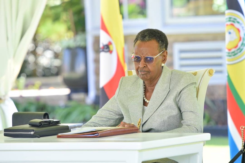“Healed” First Lady misses Museveni’s swearing-in  