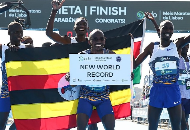 Kiplimo sets new half-marathon world record in Lisbon