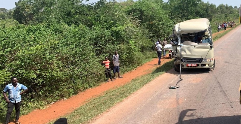 Four SPENA students injured in Nakasongola highway accident